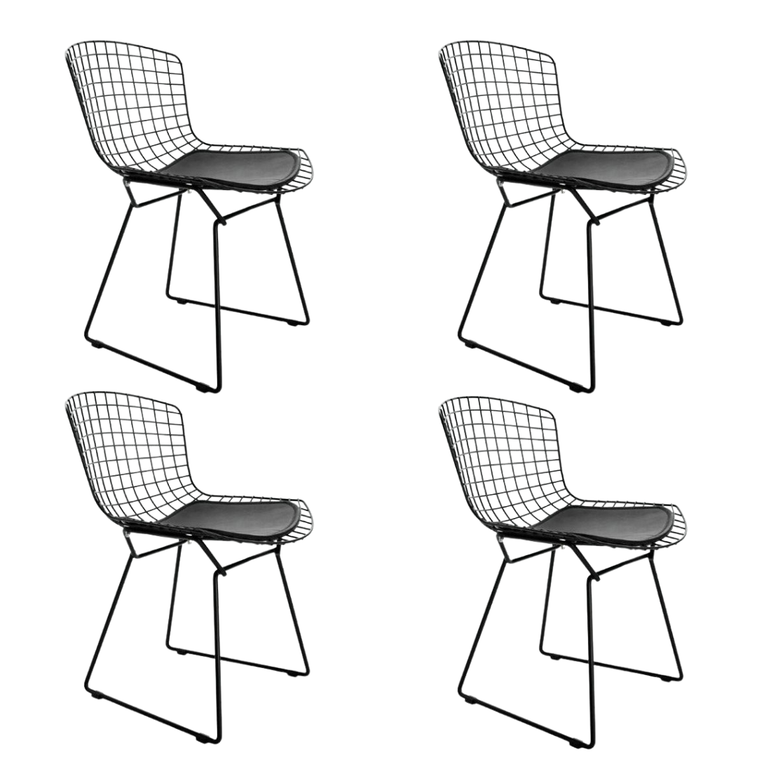 SET 4 SILLAS BERTOIA