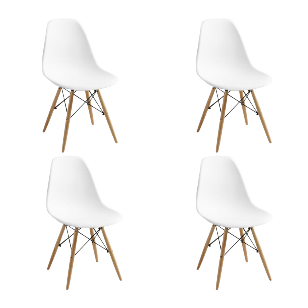 SET 4 SILLAS EAMES